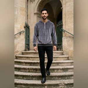 Asos mens velvet hoodie